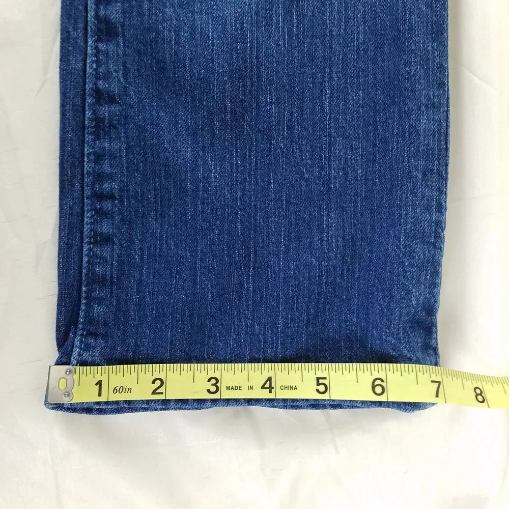 Vintage Gap Jeans Womens 30 x 24 Blue‎ Y2K Mid Rise Cropped Medium Wash Denim - Picture 6 of 10
